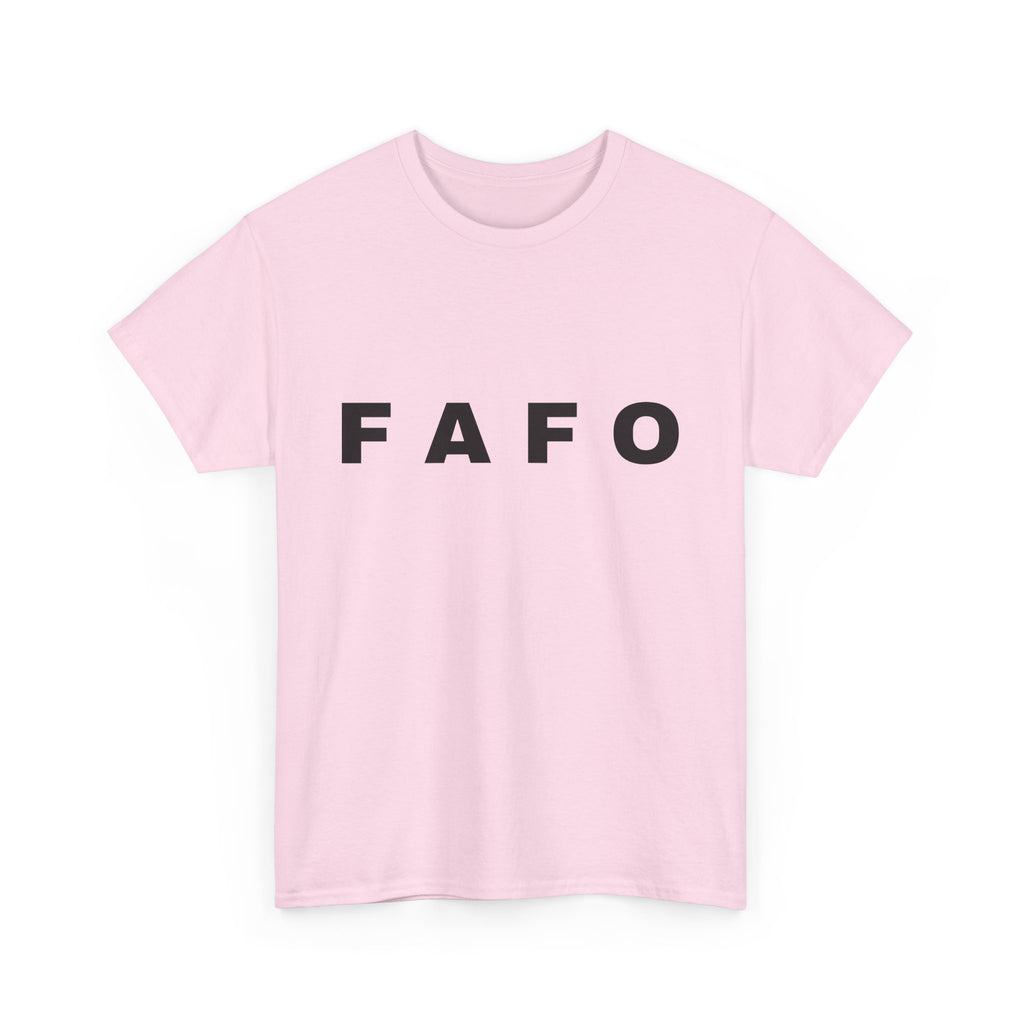 T‑Shirt — Minimal FAFO Graphic Tee (Bold Monogram)
