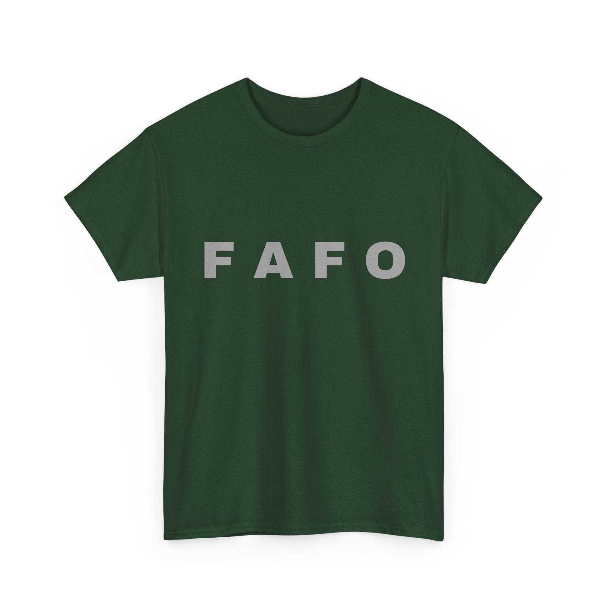 FAFO Minimalist Graphic Tee — Bold Block Letter Shirt