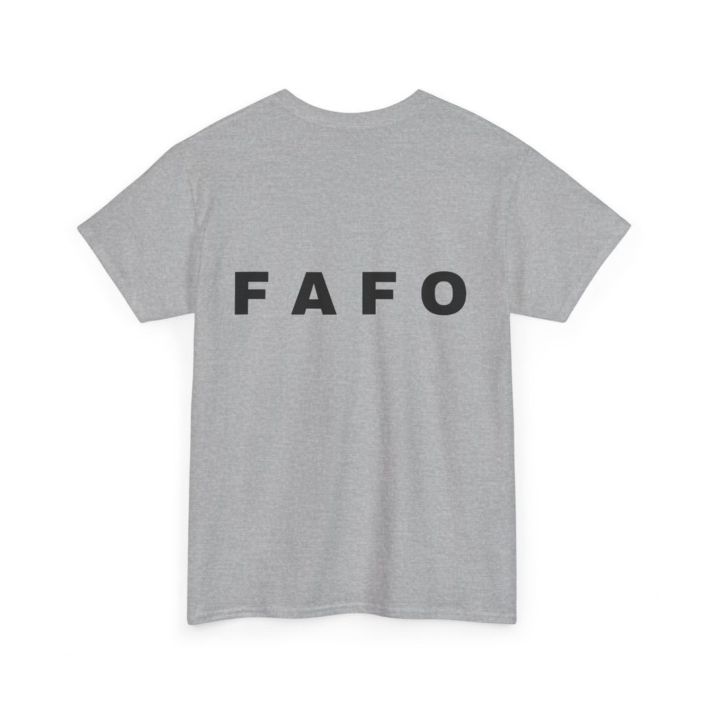 T‑Shirt — Minimal FAFO Graphic Tee (Bold Monogram)