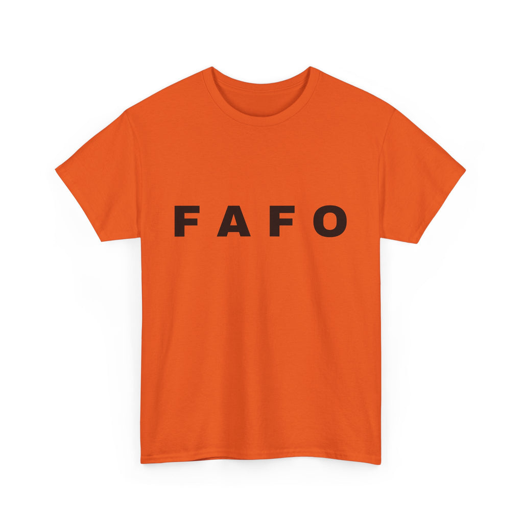 T‑Shirt — Minimal FAFO Graphic Tee (Bold Monogram)