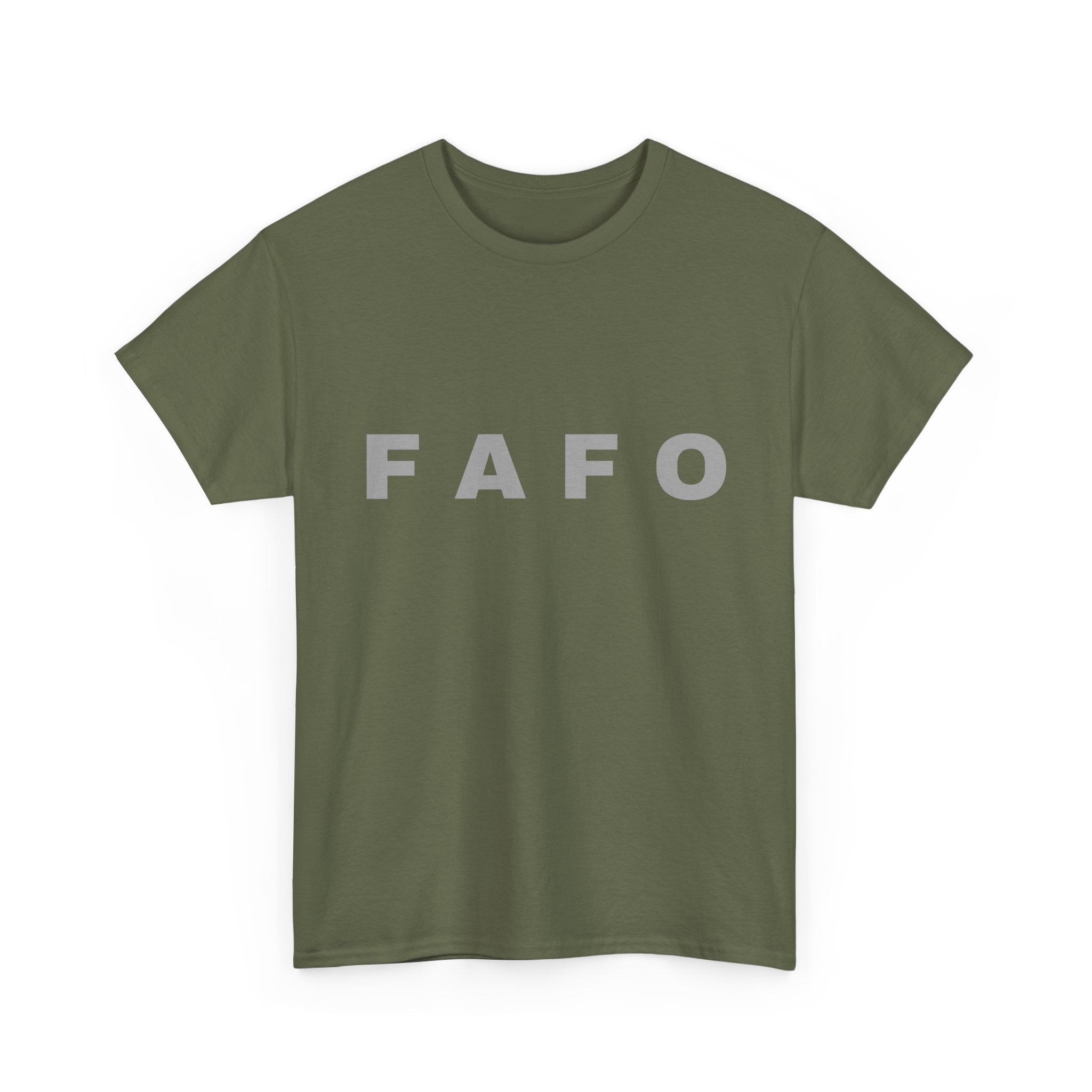FAFO Minimalist Graphic Tee — Bold Block Letter Shirt