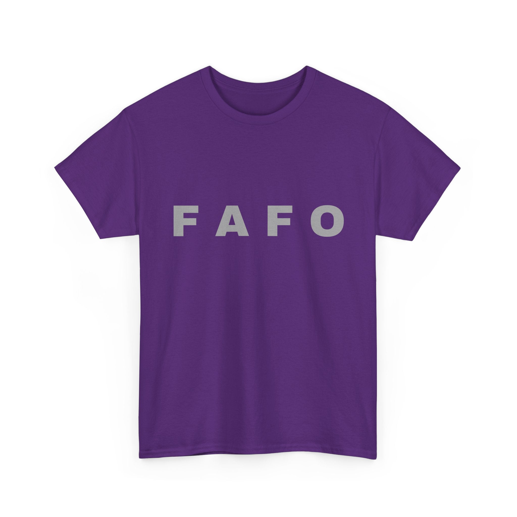 FAFO Minimalist Graphic Tee — Bold Block Letter Shirt