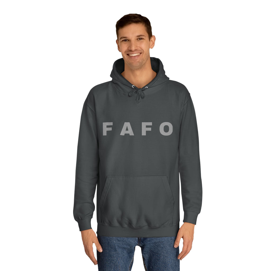 FAFO Hoodie — Bold Lettered College-Style Pullover