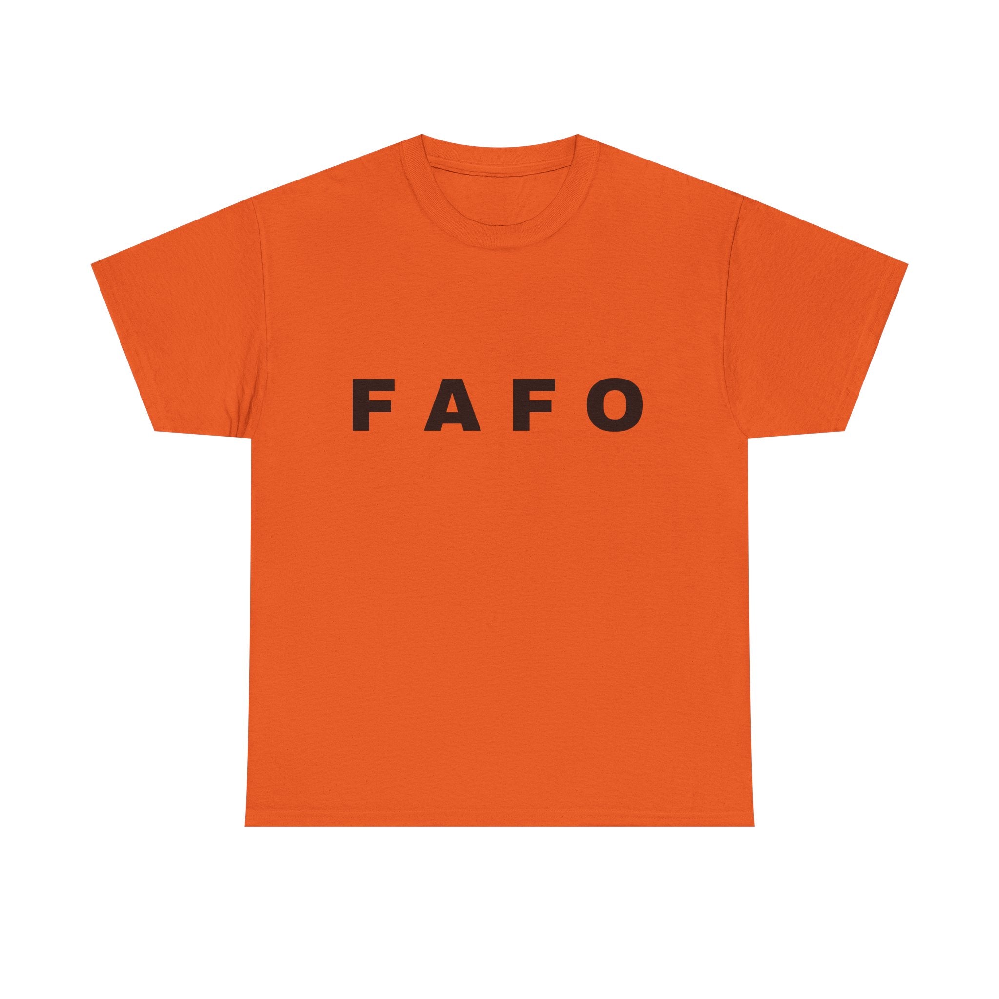 T‑Shirt — Minimal FAFO Graphic Tee (Bold Monogram)