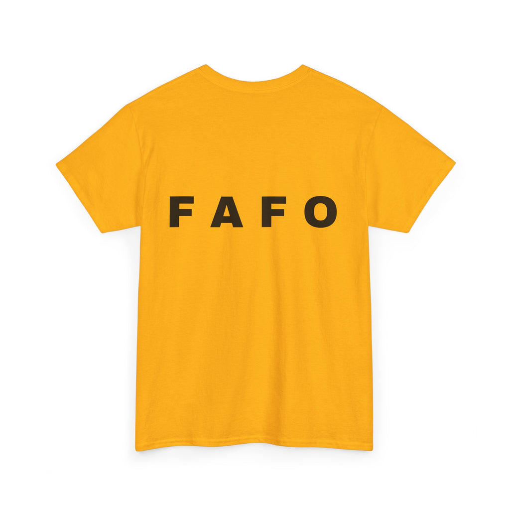T‑Shirt — Minimal FAFO Graphic Tee (Bold Monogram)