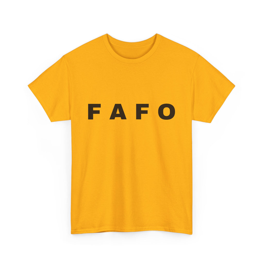 T‑Shirt — Minimal FAFO Graphic Tee (Bold Monogram)