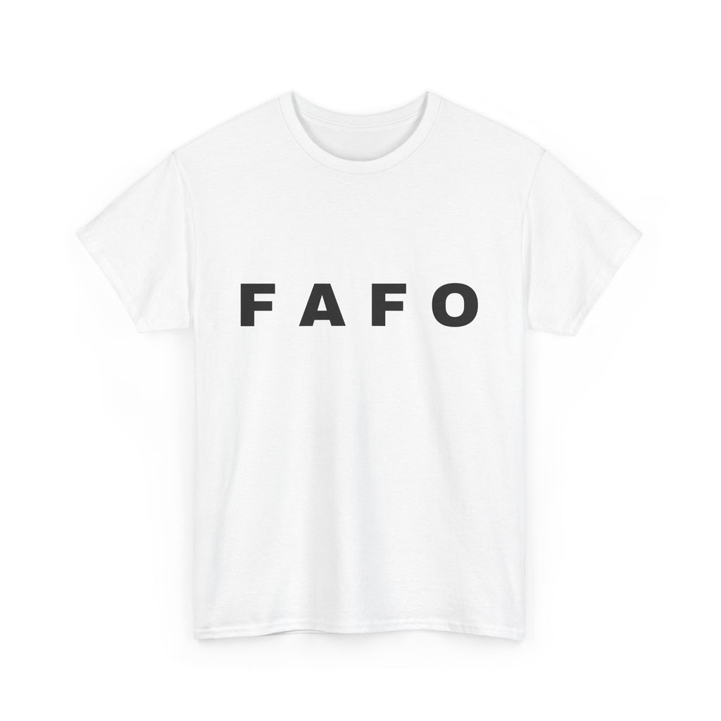 T‑Shirt — Minimal FAFO Graphic Tee (Bold Monogram)