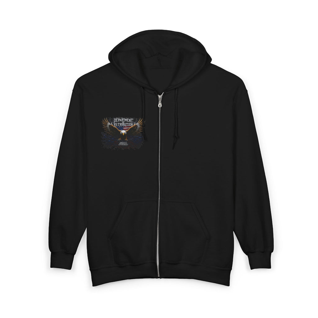 Tour Dates Hoodie — 'Redemption' Band Zip-Up with Back Tour List