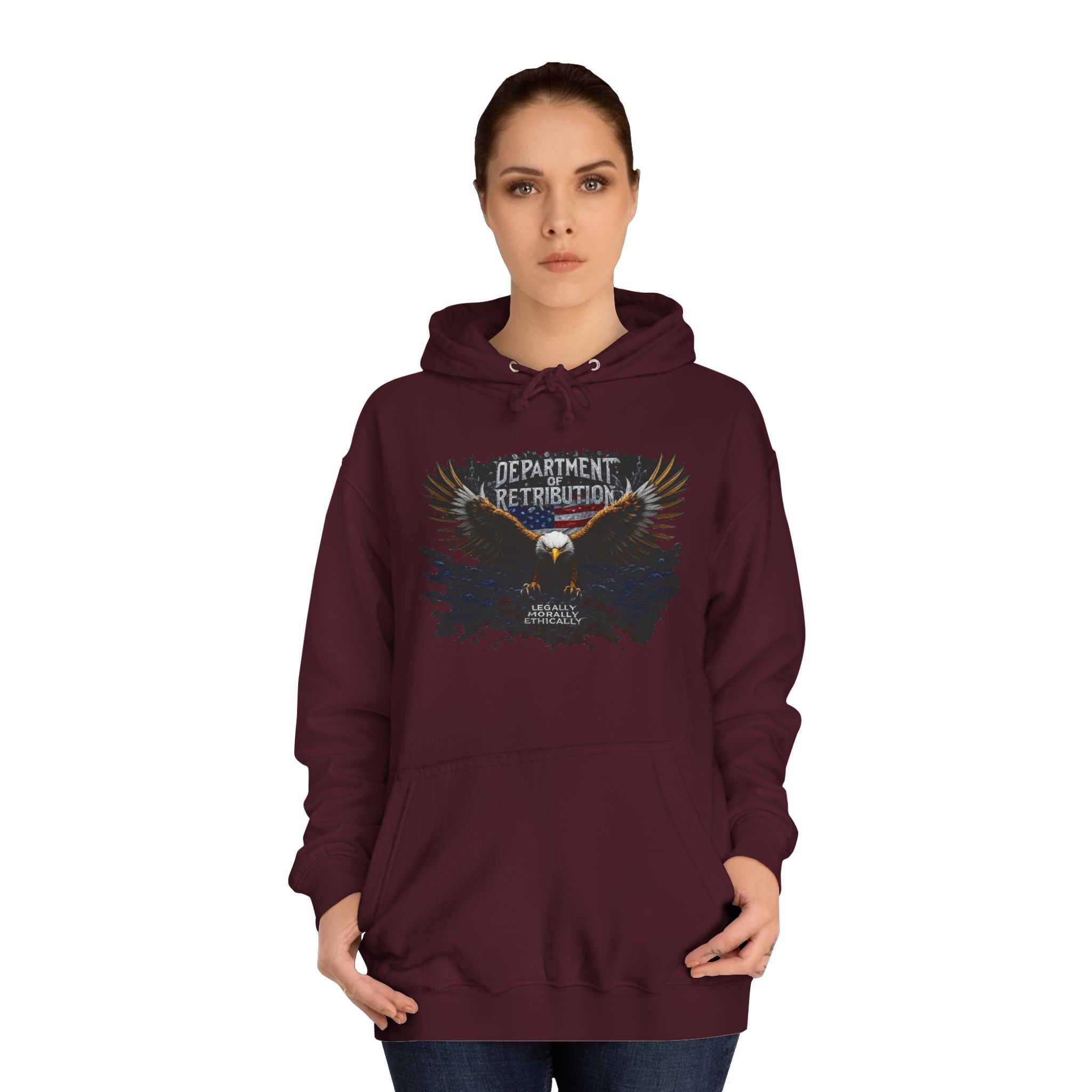 Retribution Tour Hoodie — Eagle Graphic College Sweatshirt