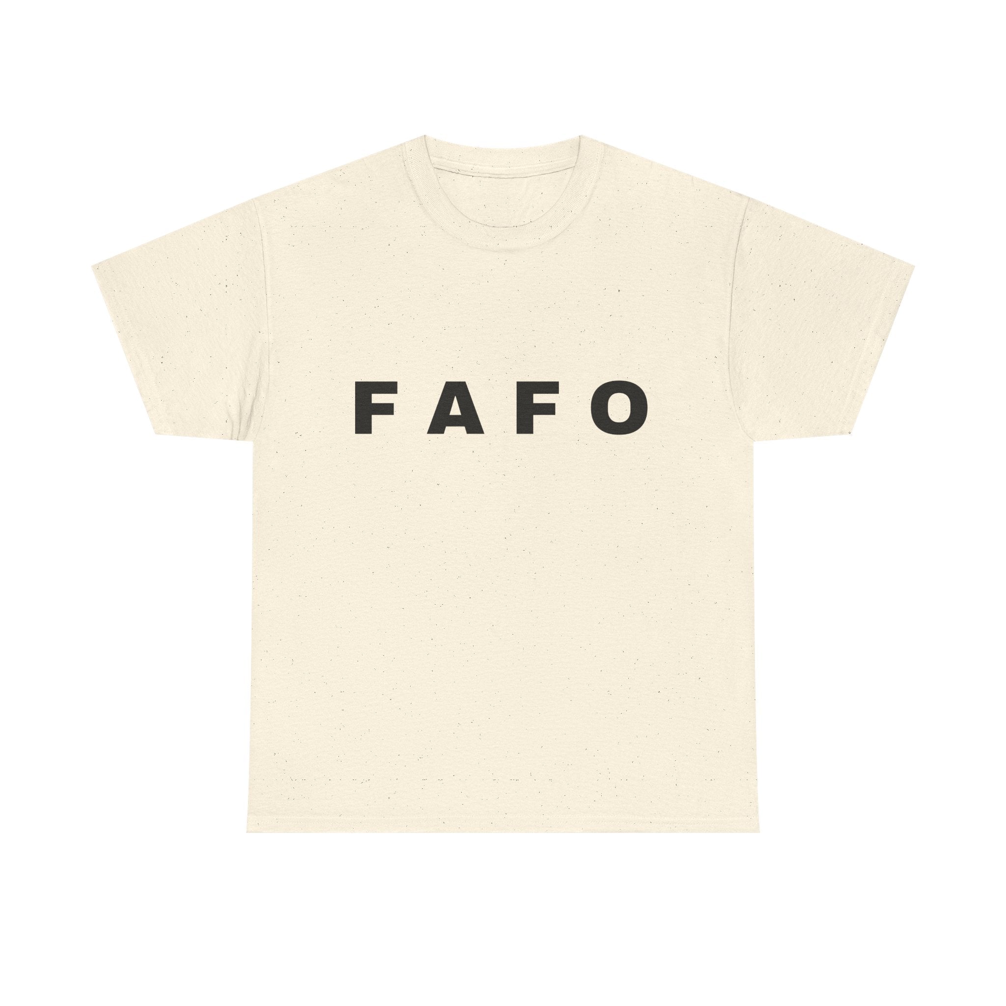 T‑Shirt — Minimal FAFO Graphic Tee (Bold Monogram)