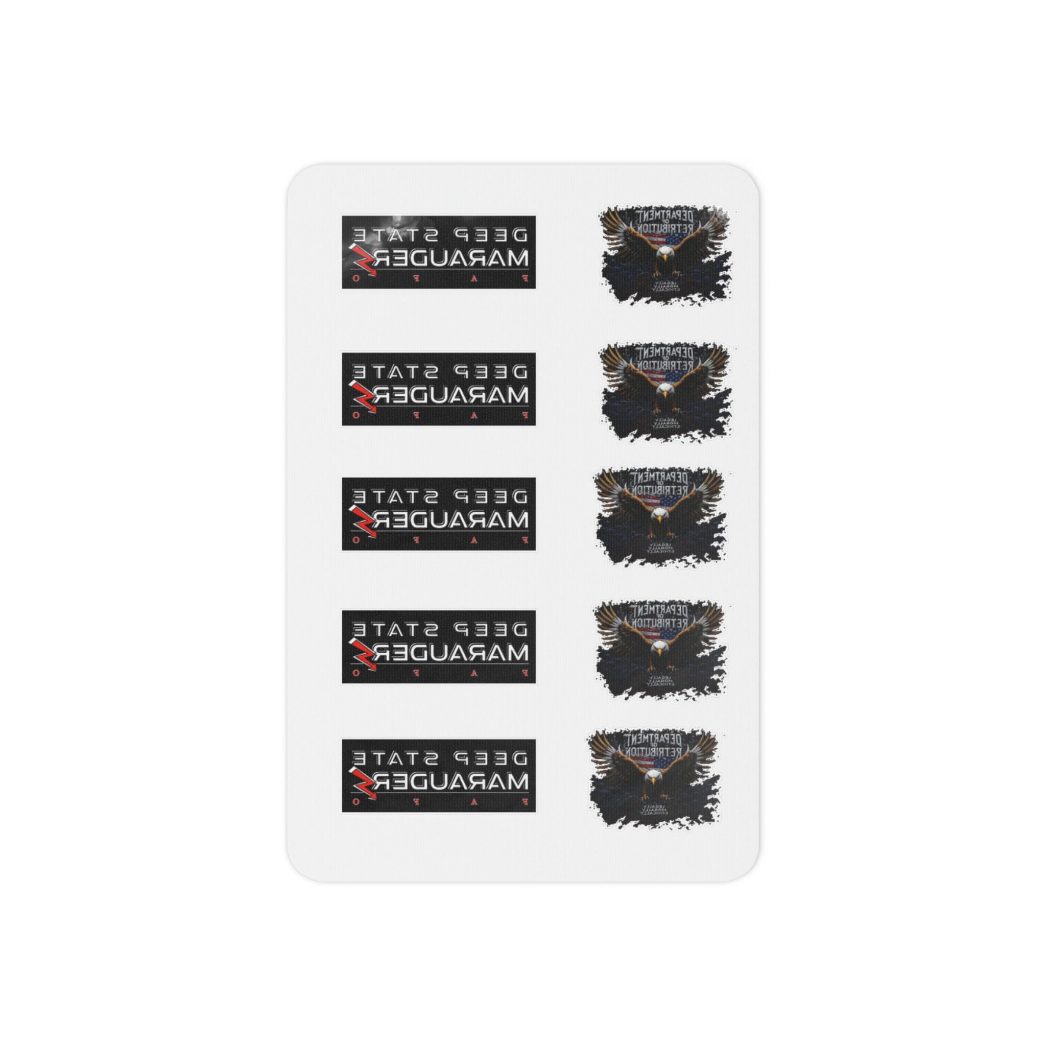 Temporary Tattoos — Deep State Marauder Eagle Patch Set