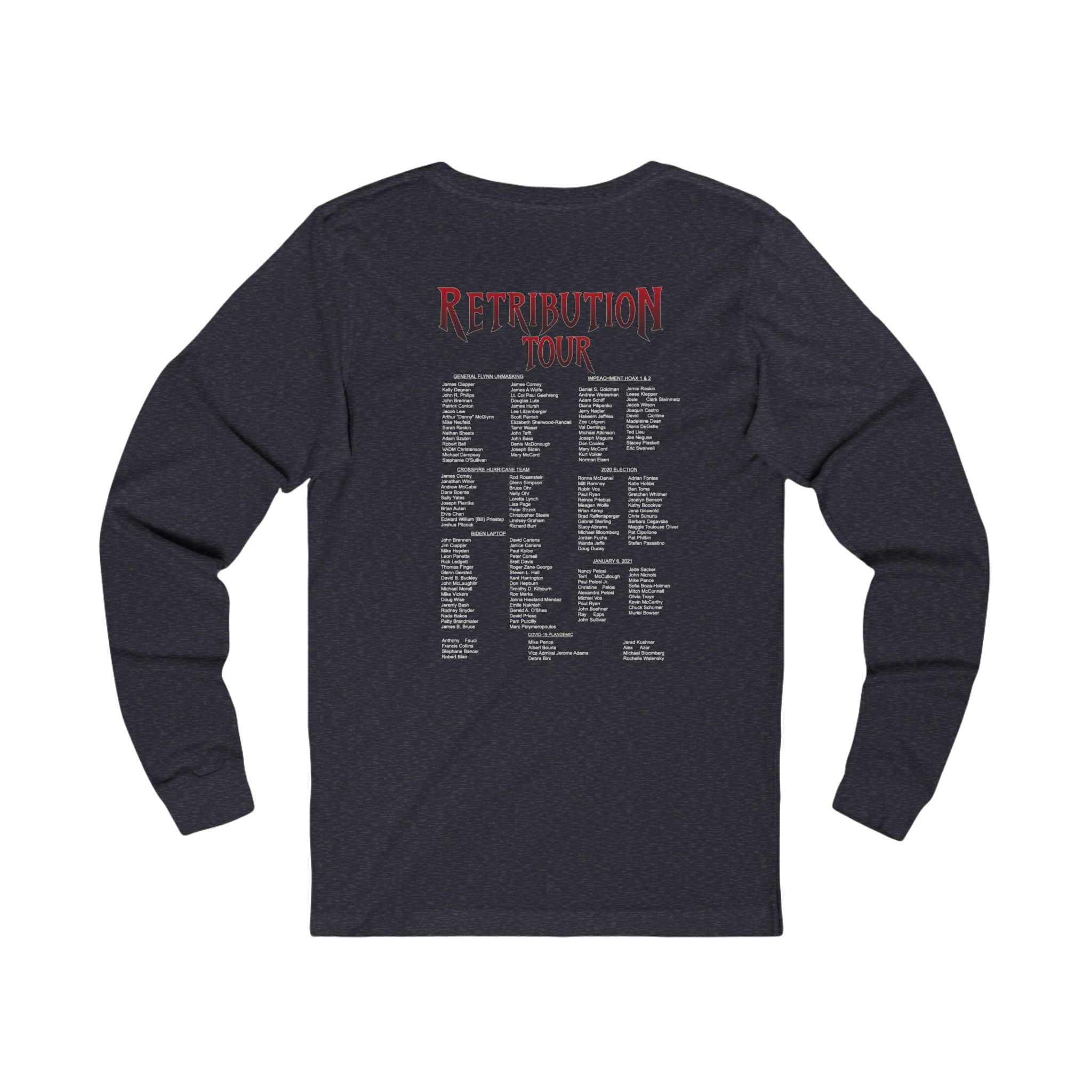 Long Sleeve Tee — Department of Retribution Eagle Tour Shirt