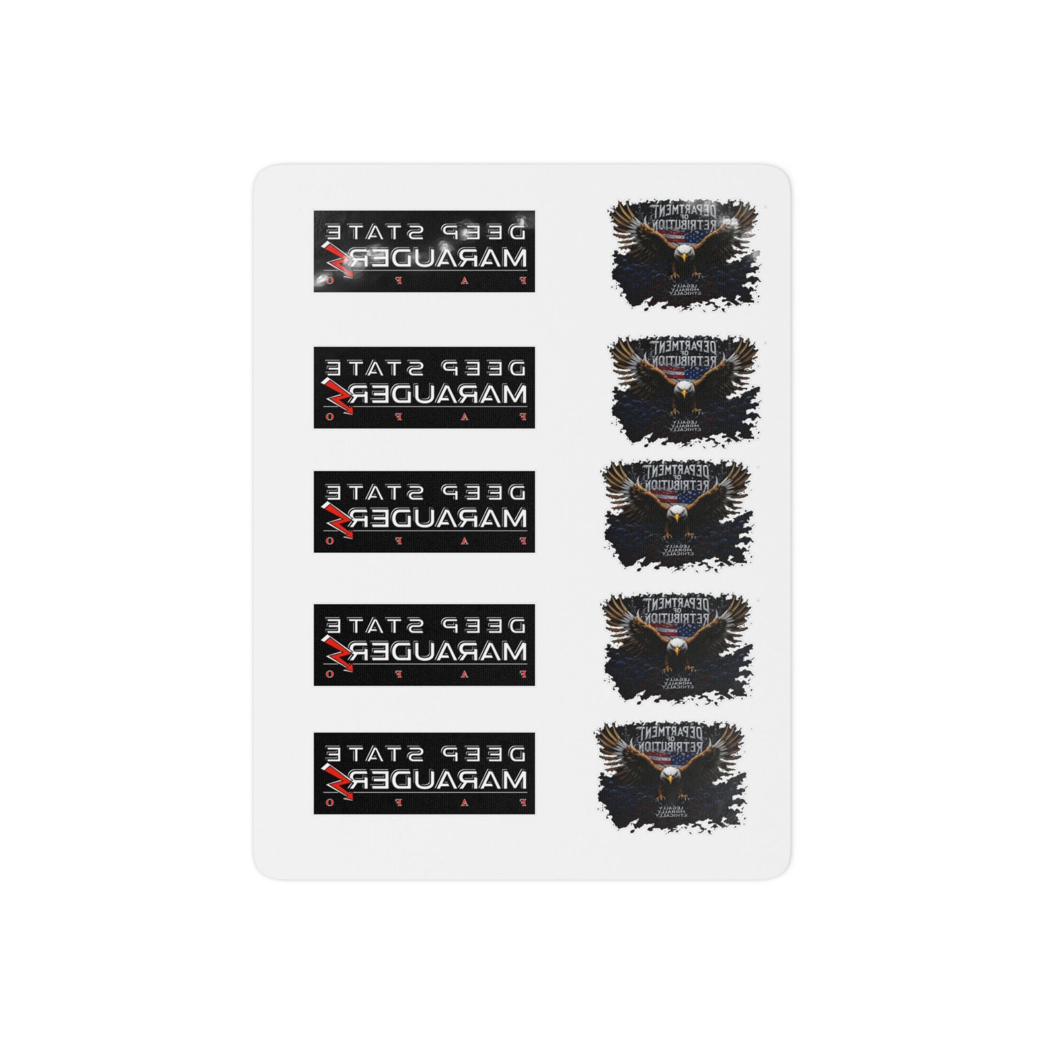 Temporary Tattoos — Deep State Marauder Eagle Patch Set