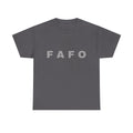 FAFO Minimalist Graphic Tee — Bold Block Letter Shirt