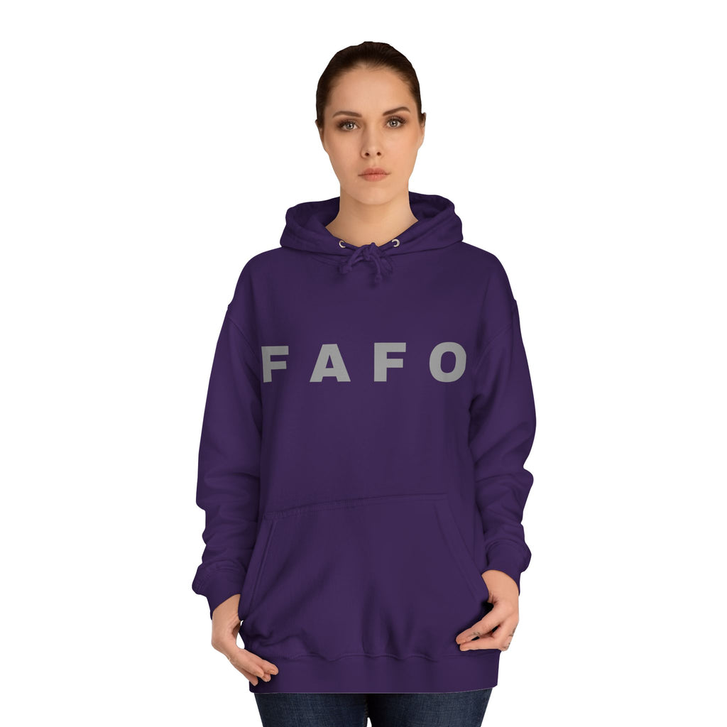 FAFO Hoodie — Bold Lettered College-Style Pullover
