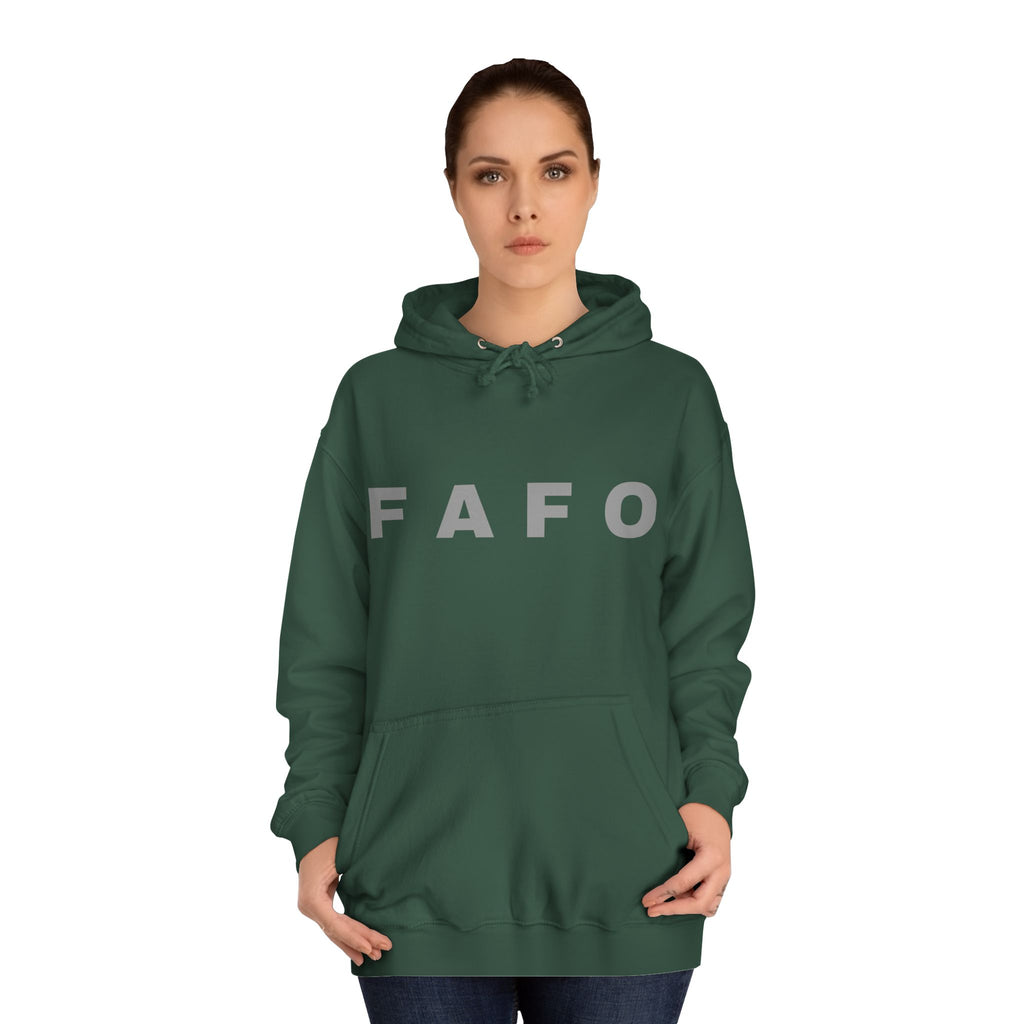 FAFO Hoodie — Bold Lettered College-Style Pullover