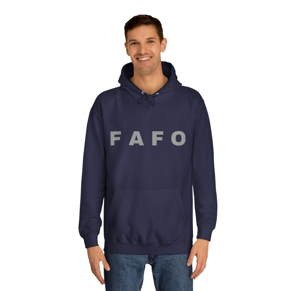 FAFO Hoodie — Bold Lettered College-Style Pullover