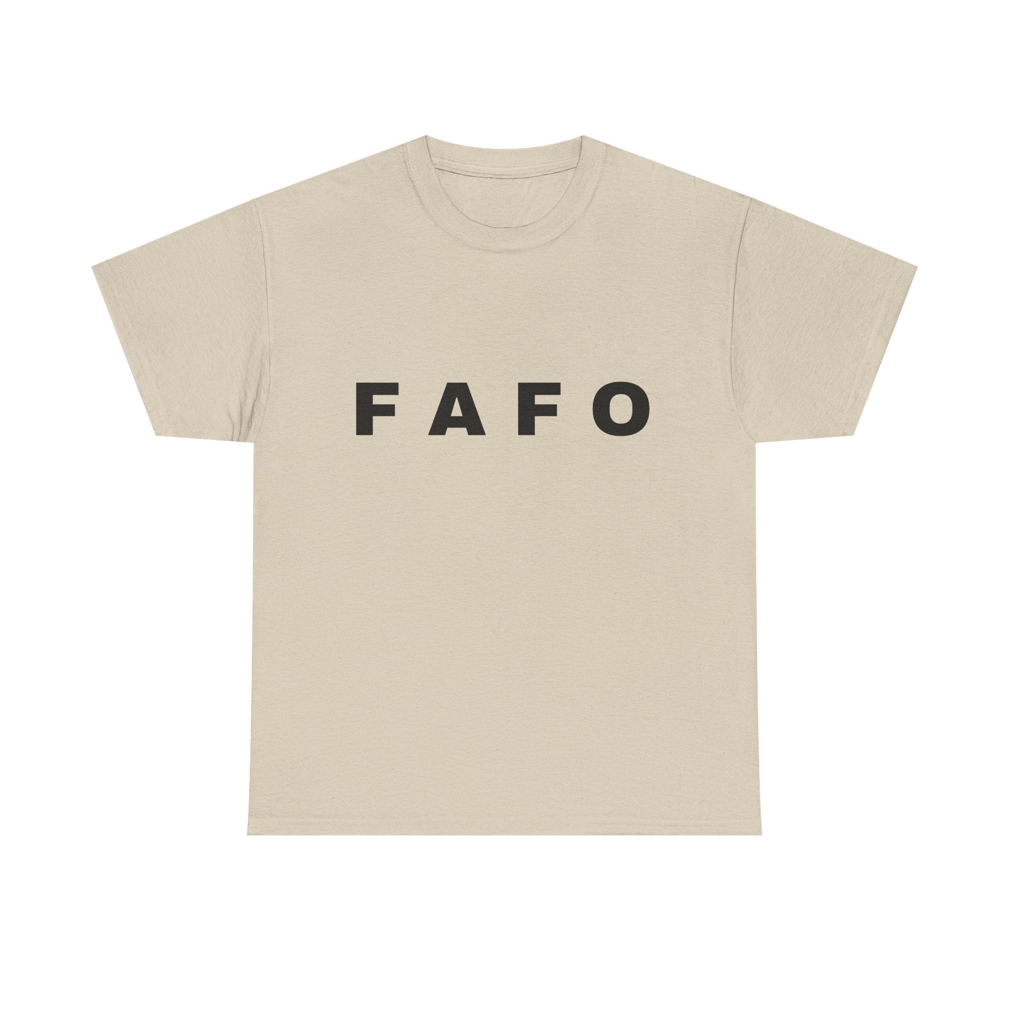 T‑Shirt — Minimal FAFO Graphic Tee (Bold Monogram)