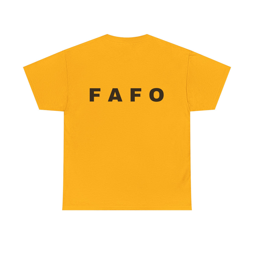 T‑Shirt — Minimal FAFO Graphic Tee (Bold Monogram)