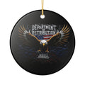 Department of Retribution Eagle Ceramic Ornament — Patriotic Holiday Decoration