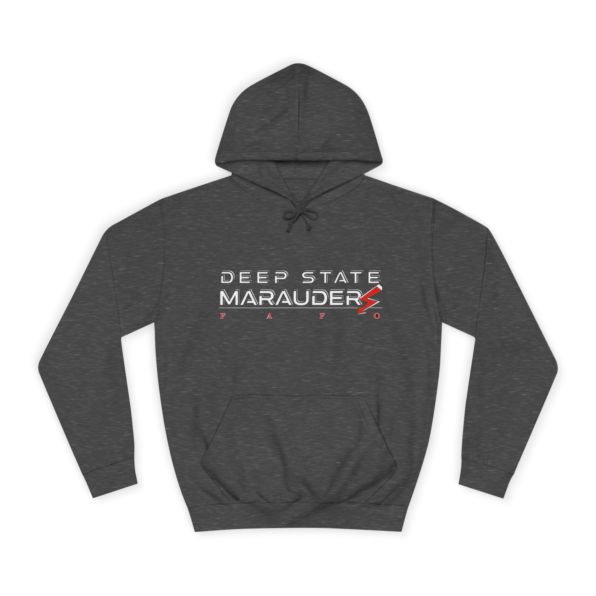 Deep State Marauders Hoodie — Retro Gaming Logo Pullover
