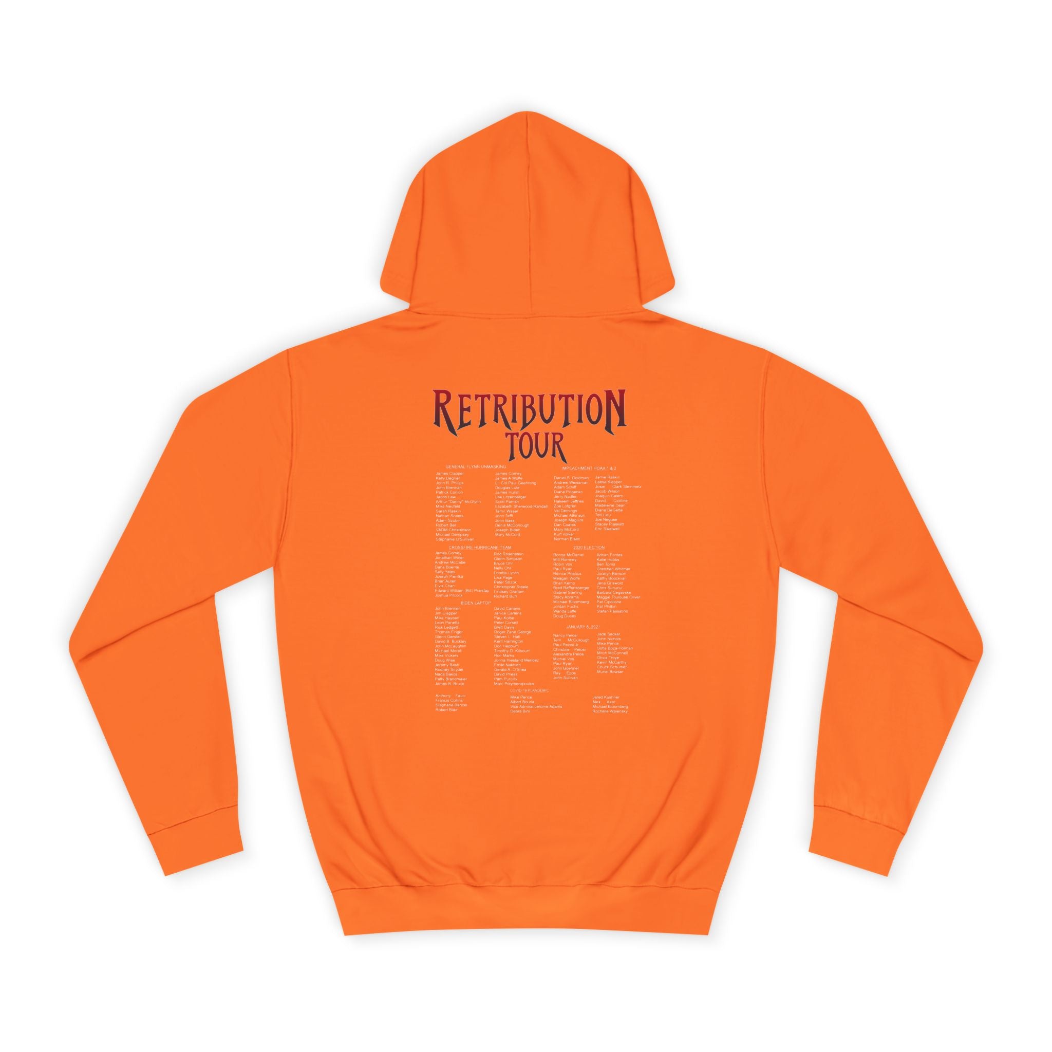 Retribution Tour Hoodie — Eagle Graphic College Sweatshirt