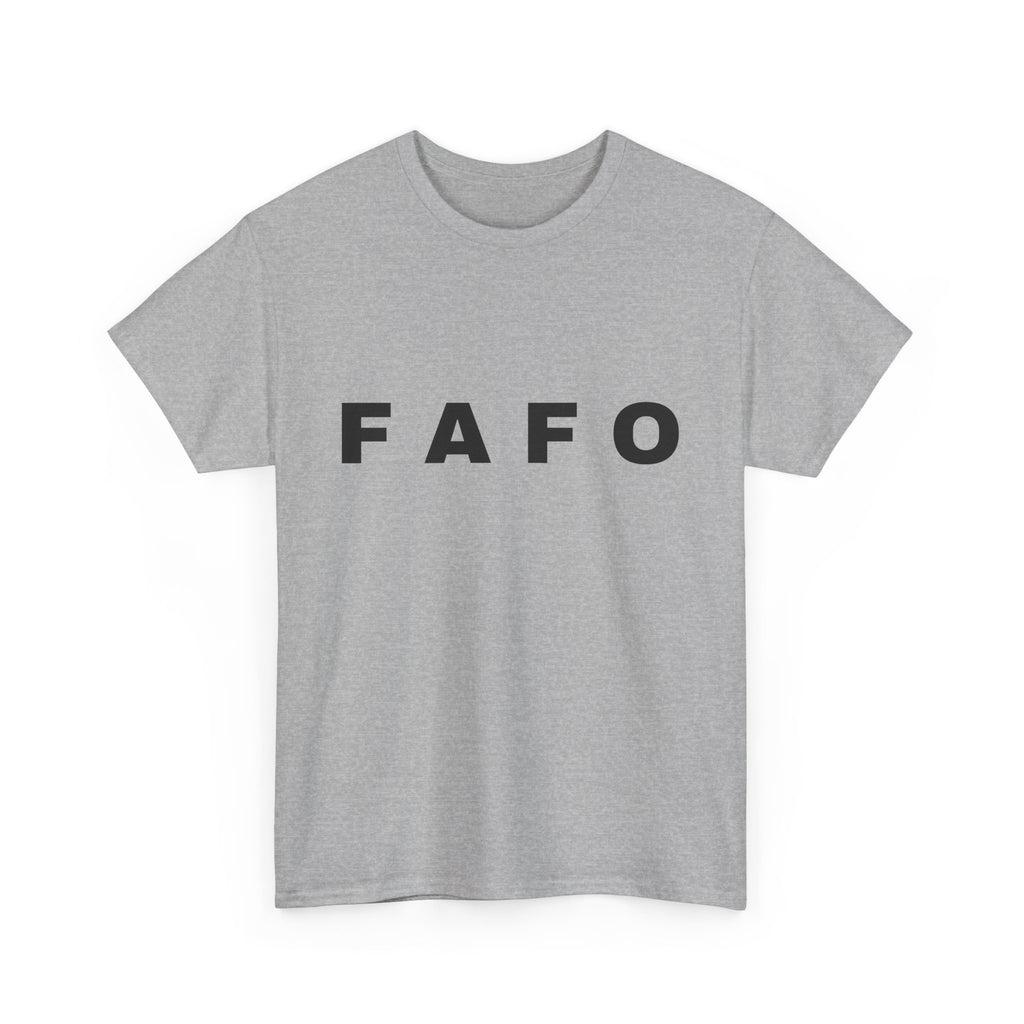 T‑Shirt — Minimal FAFO Graphic Tee (Bold Monogram)