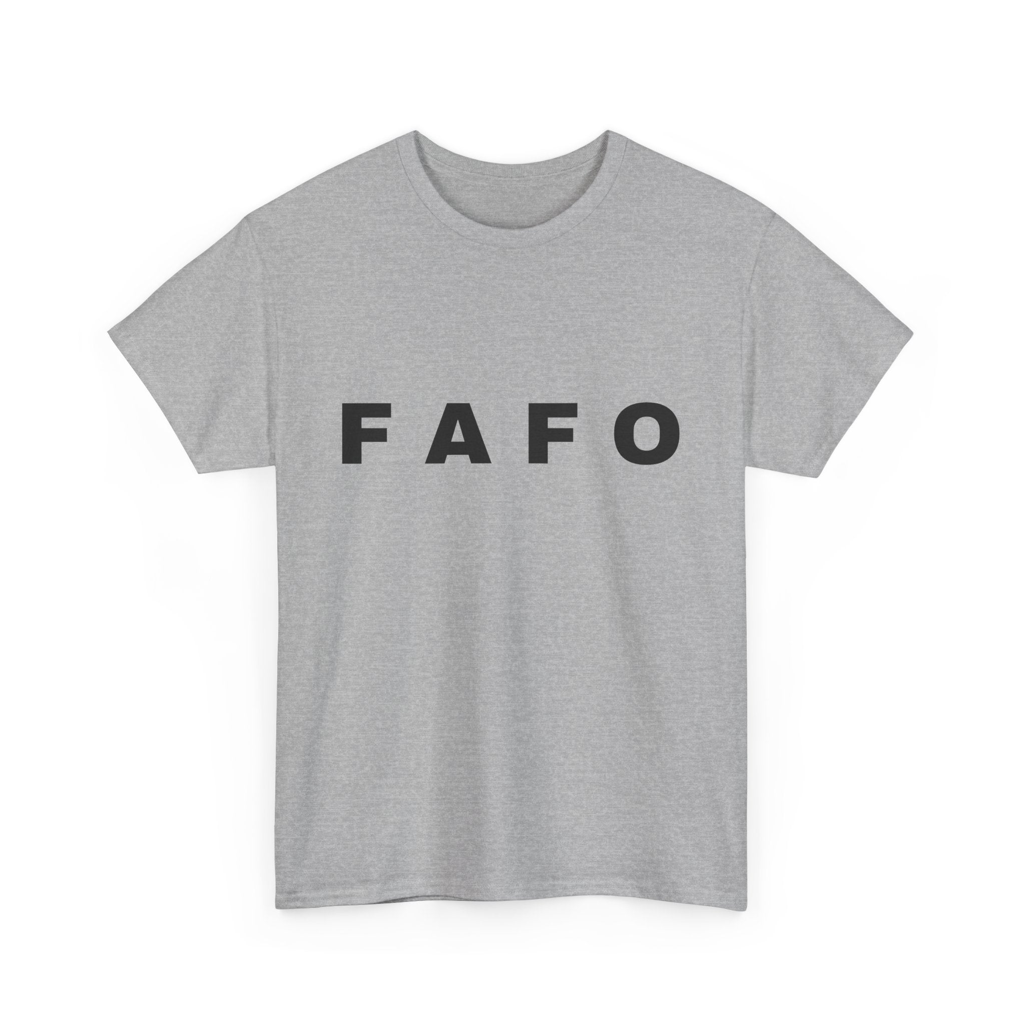 T‑Shirt — Minimal FAFO Graphic Tee (Bold Monogram)