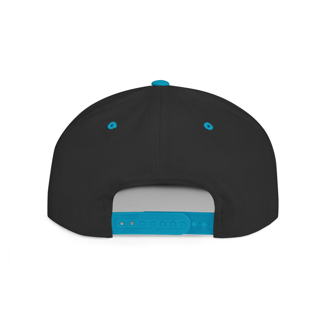 Snapback Hat with Eagle Patch — Flat Bill Military Style Cap