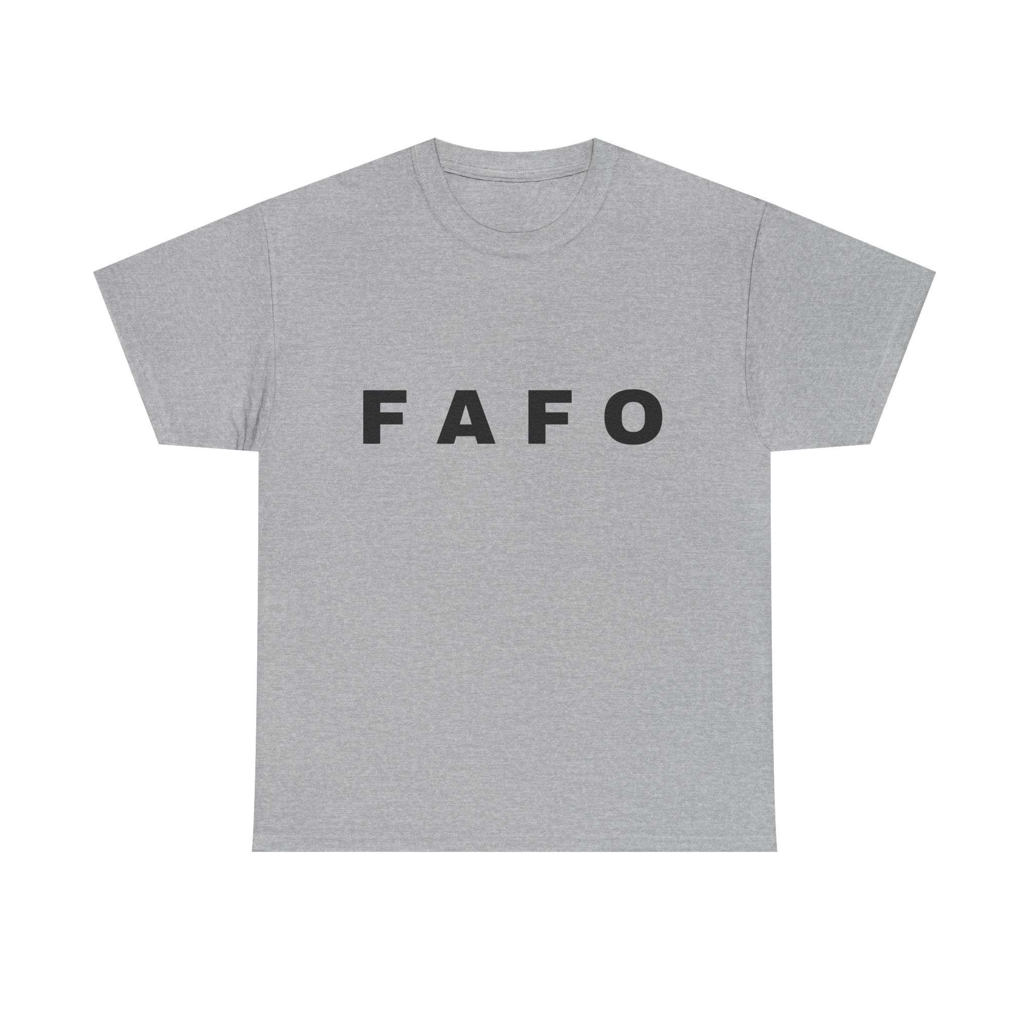 T‑Shirt — Minimal FAFO Graphic Tee (Bold Monogram)