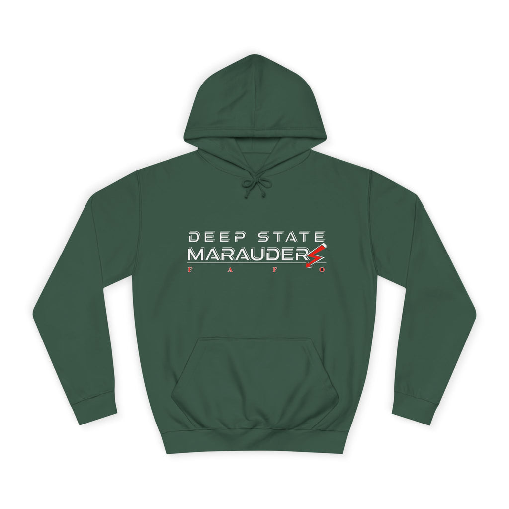 Deep State Marauders Hoodie — Retro Gaming Logo Pullover