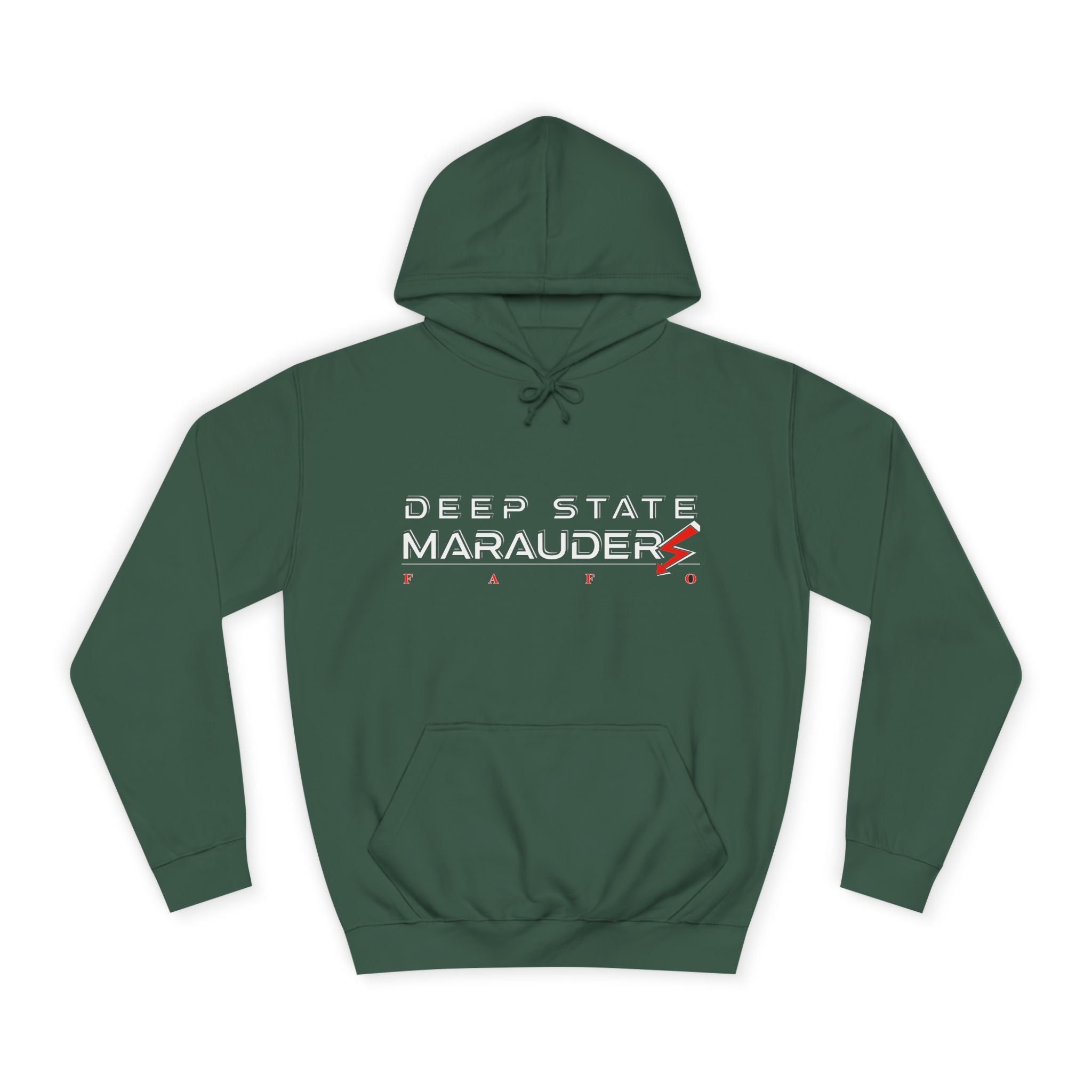 Deep State Marauders Hoodie — Retro Gaming Logo Pullover