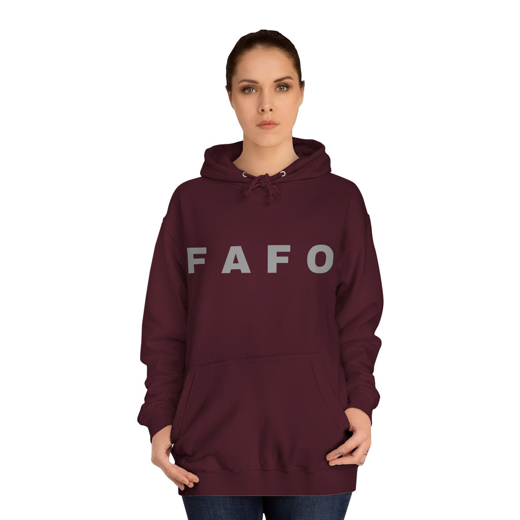 FAFO Hoodie — Bold Lettered College-Style Pullover