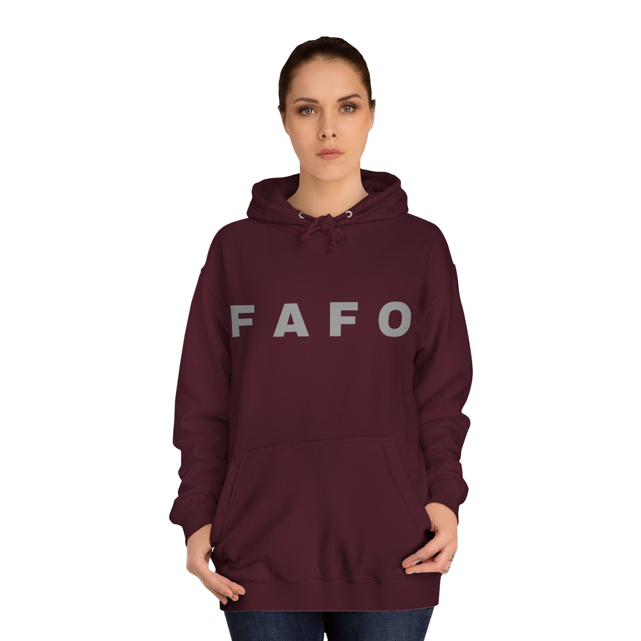 FAFO Hoodie — Bold Lettered College-Style Pullover