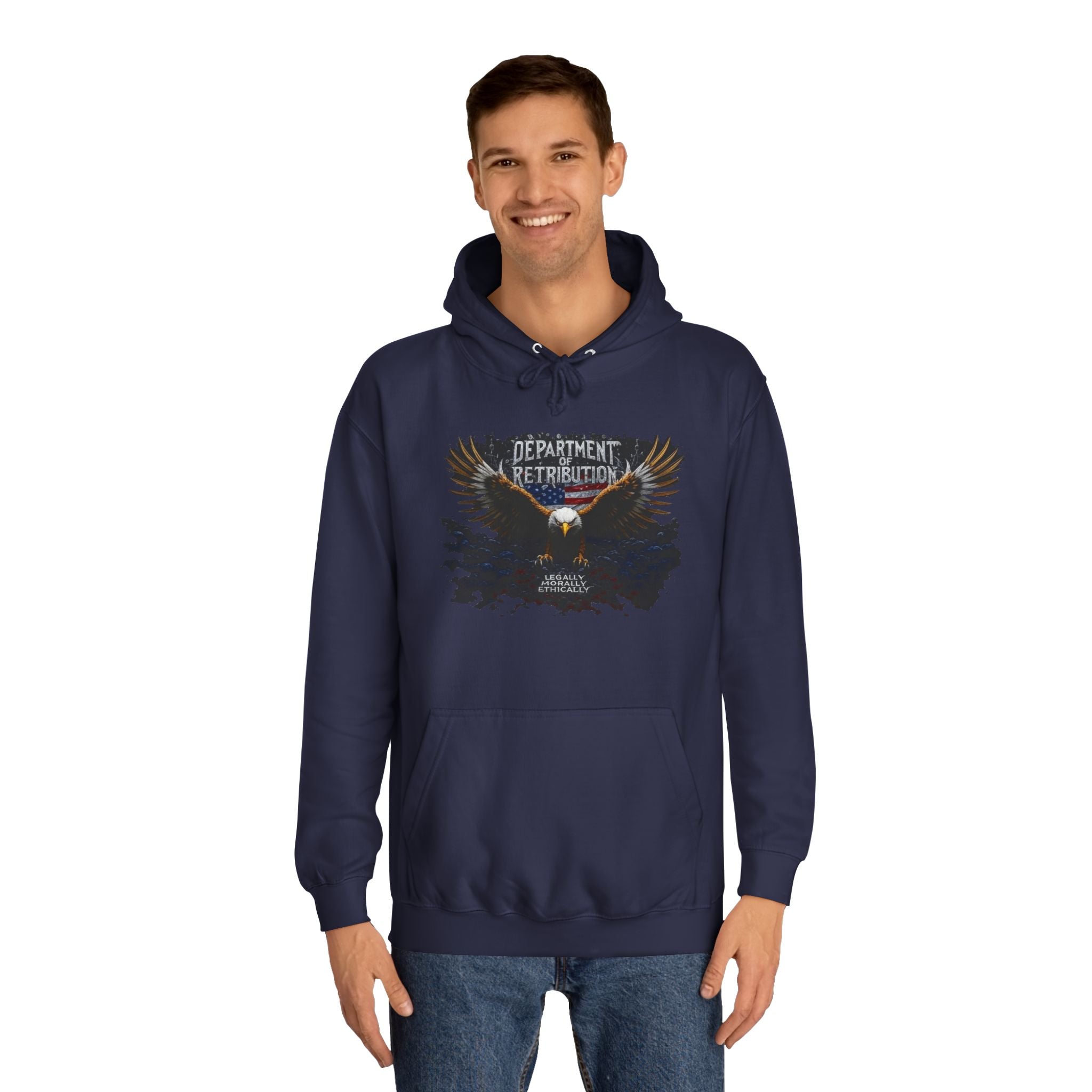 Retribution Tour Hoodie — Eagle Graphic College Sweatshirt