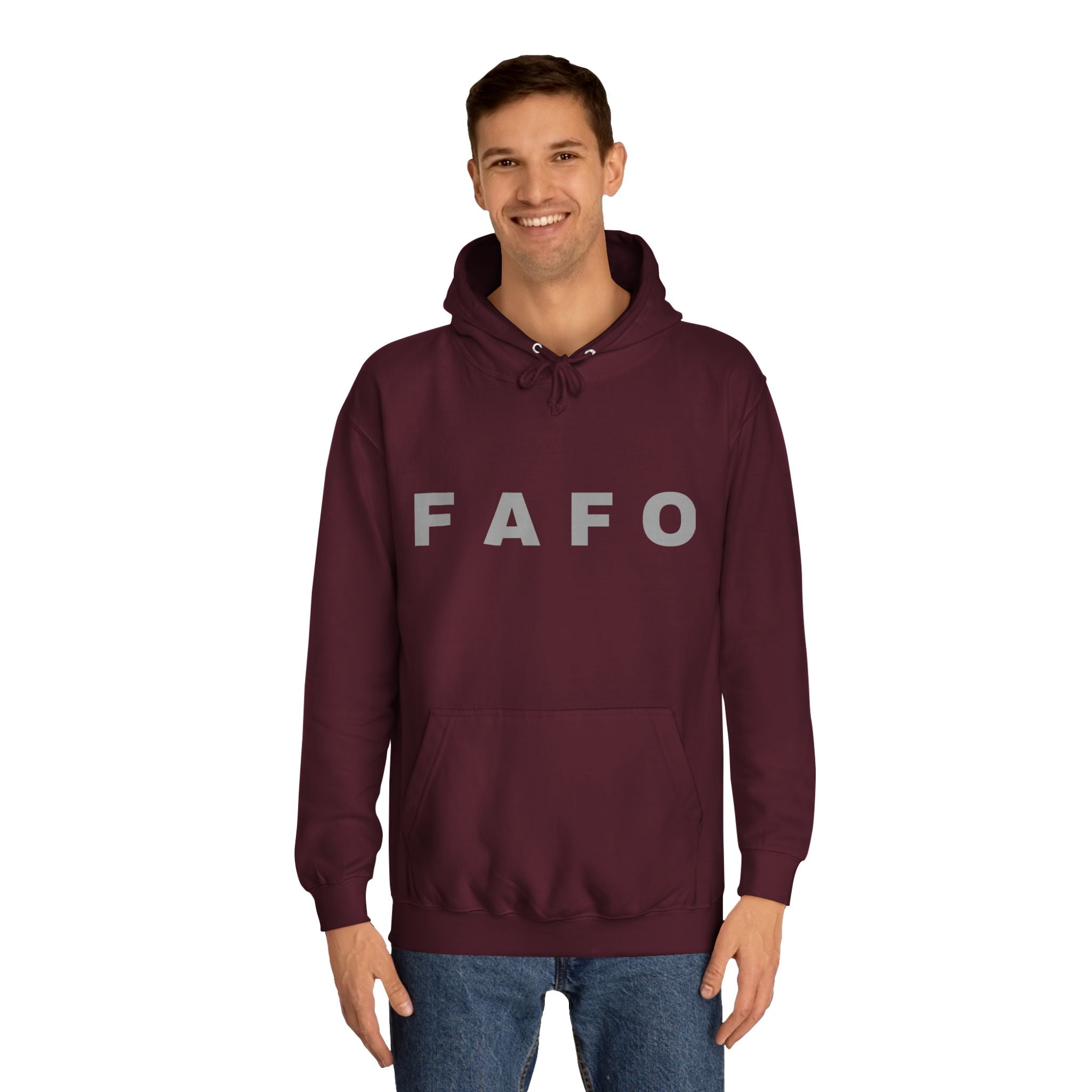 FAFO Hoodie — Bold Lettered College-Style Pullover