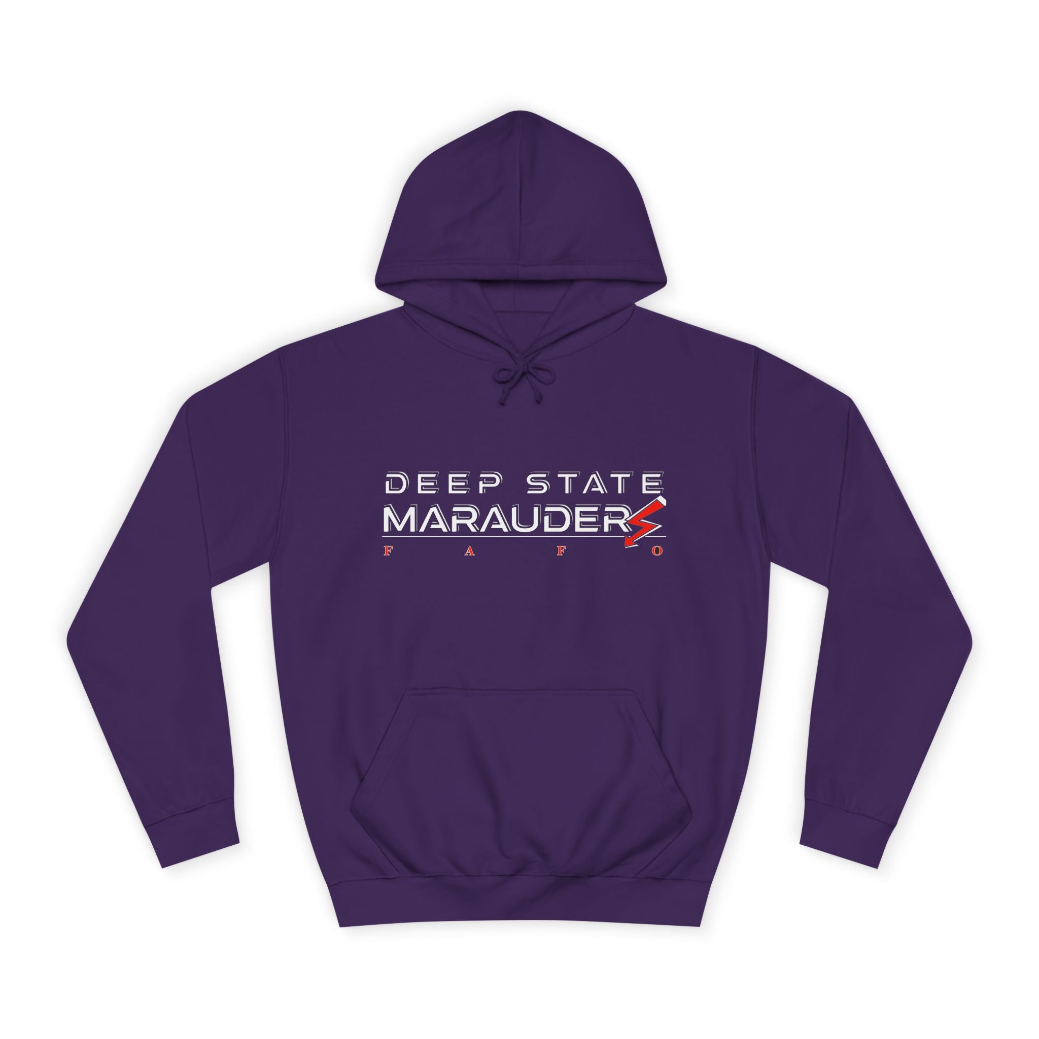 Deep State Marauders Hoodie — Retro Gaming Logo Pullover
