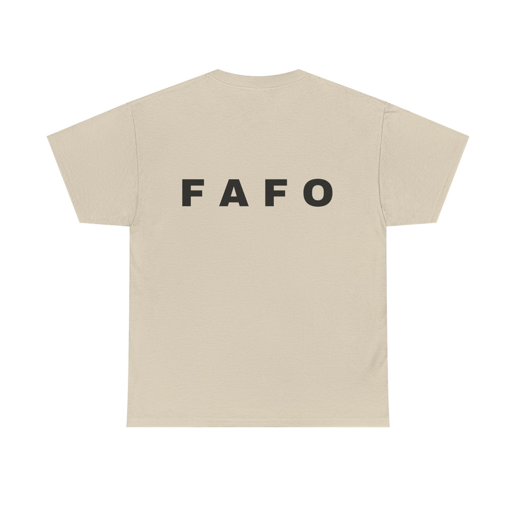 T‑Shirt — Minimal FAFO Graphic Tee (Bold Monogram)