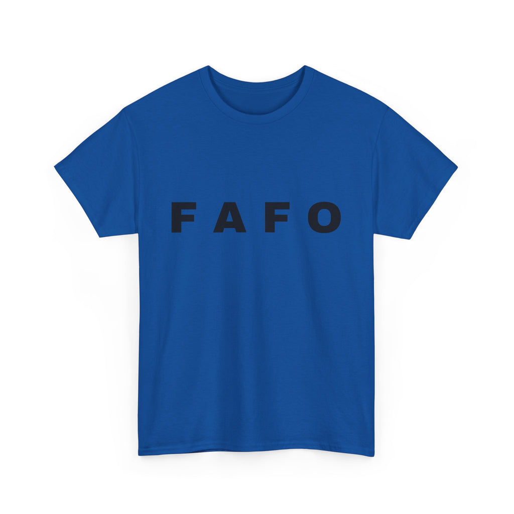 T‑Shirt — Minimal FAFO Graphic Tee (Bold Monogram)
