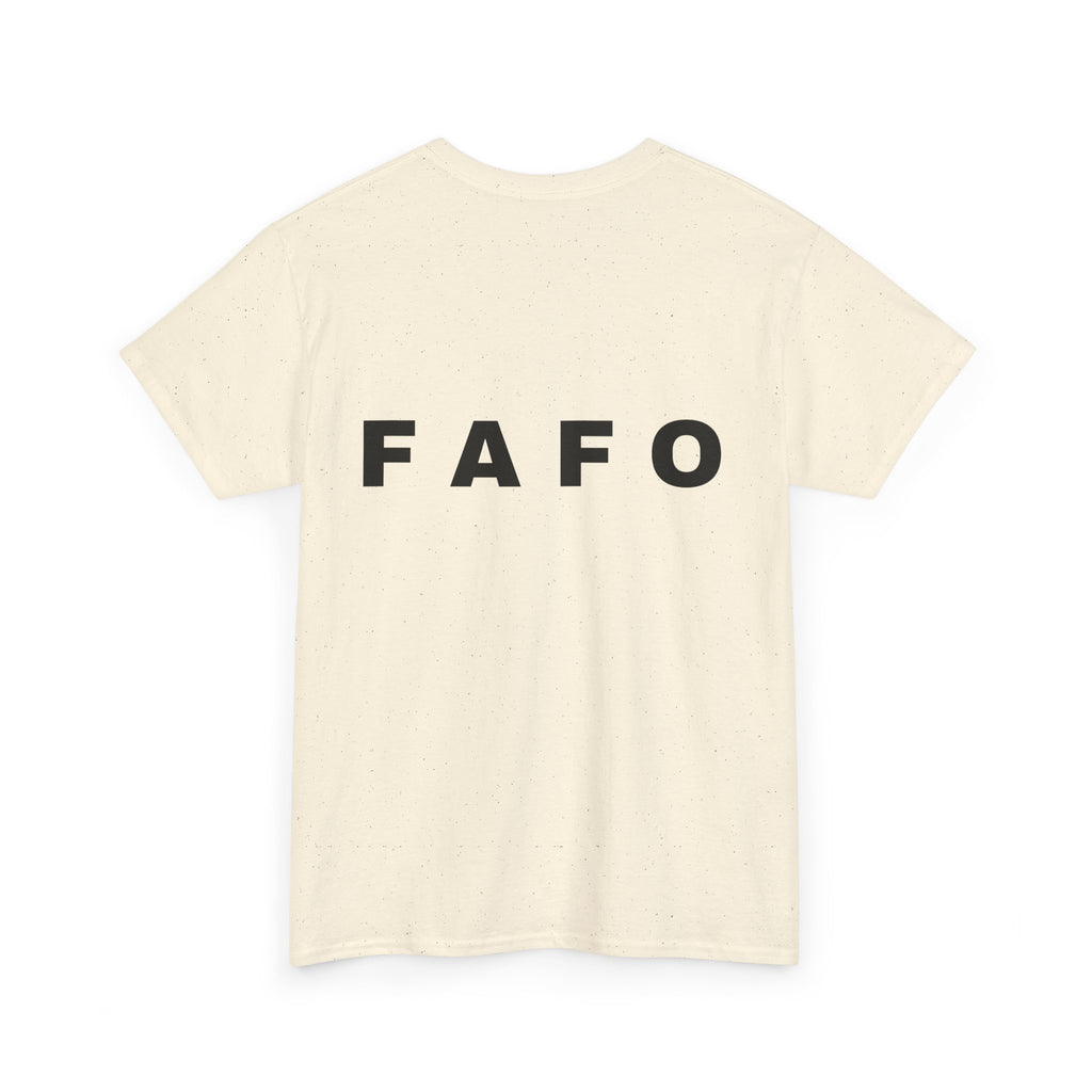 T‑Shirt — Minimal FAFO Graphic Tee (Bold Monogram)