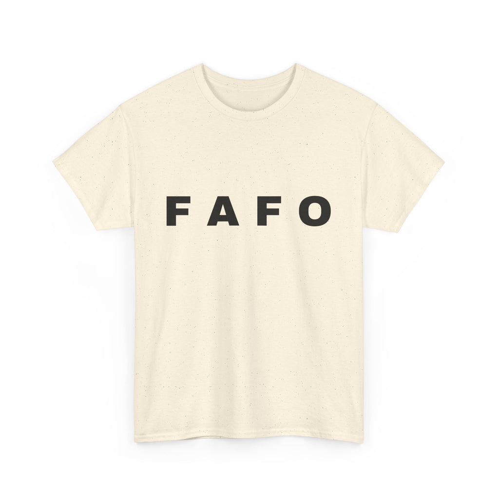 T‑Shirt — Minimal FAFO Graphic Tee (Bold Monogram)