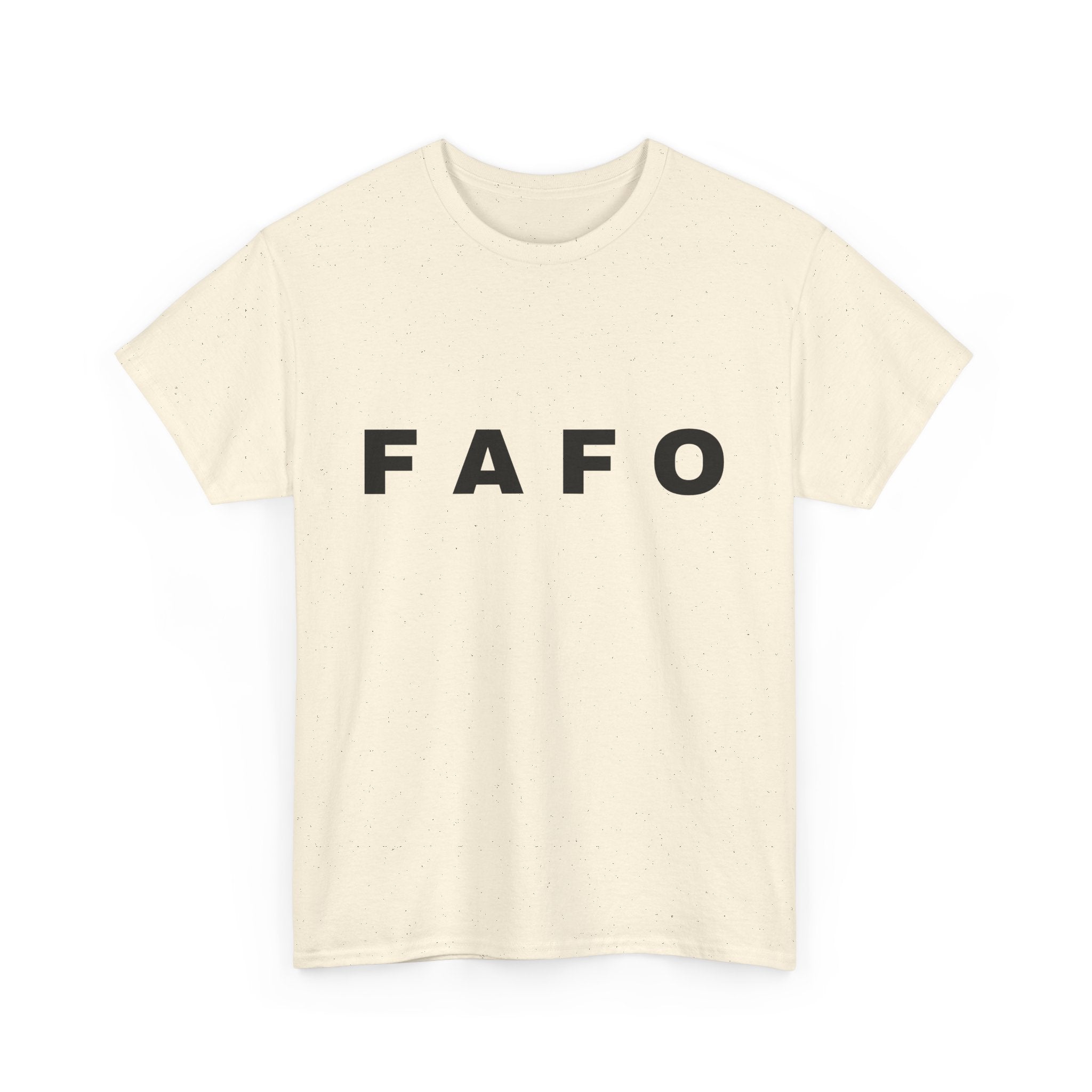 T‑Shirt — Minimal FAFO Graphic Tee (Bold Monogram)