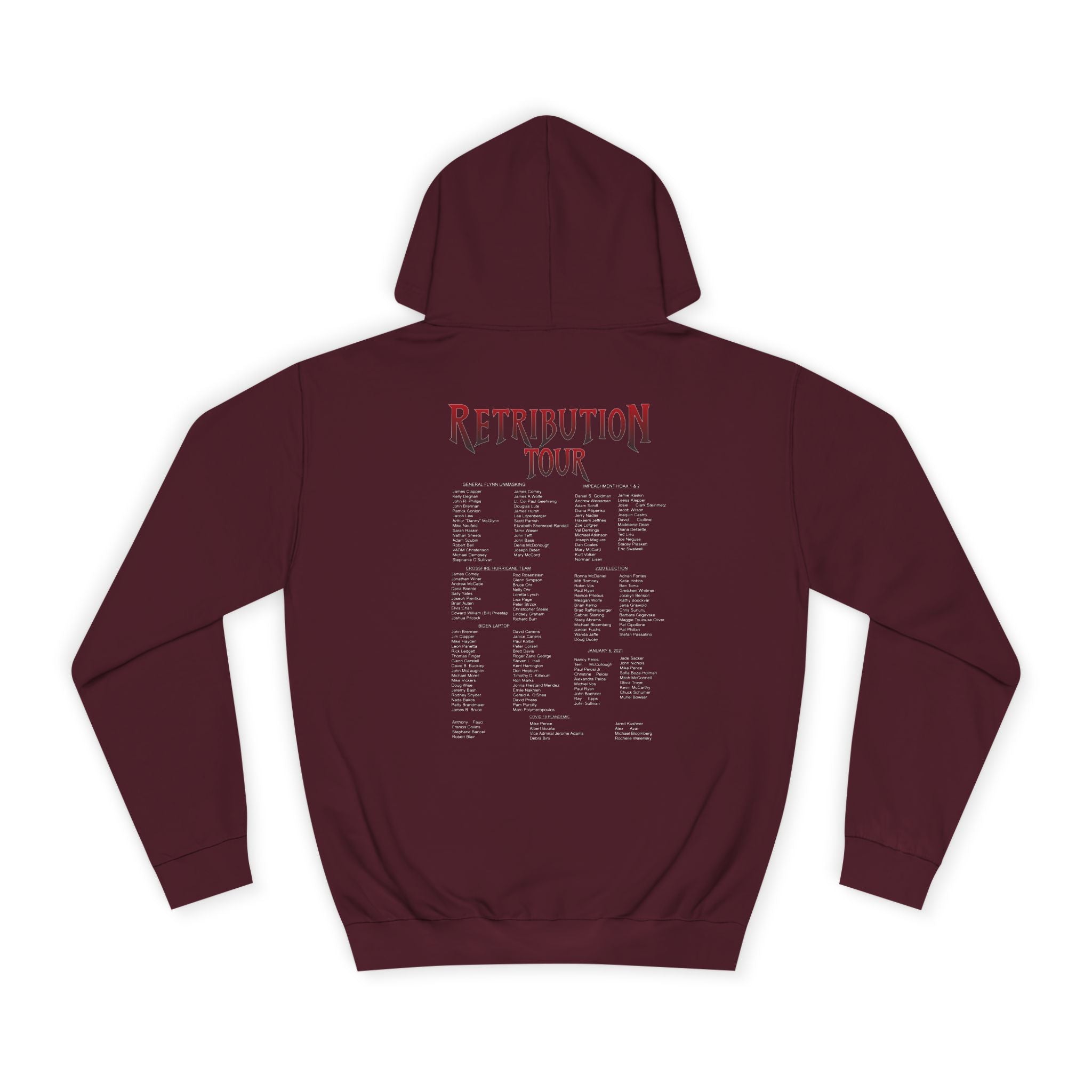 Retribution Tour Hoodie — Eagle Graphic College Sweatshirt