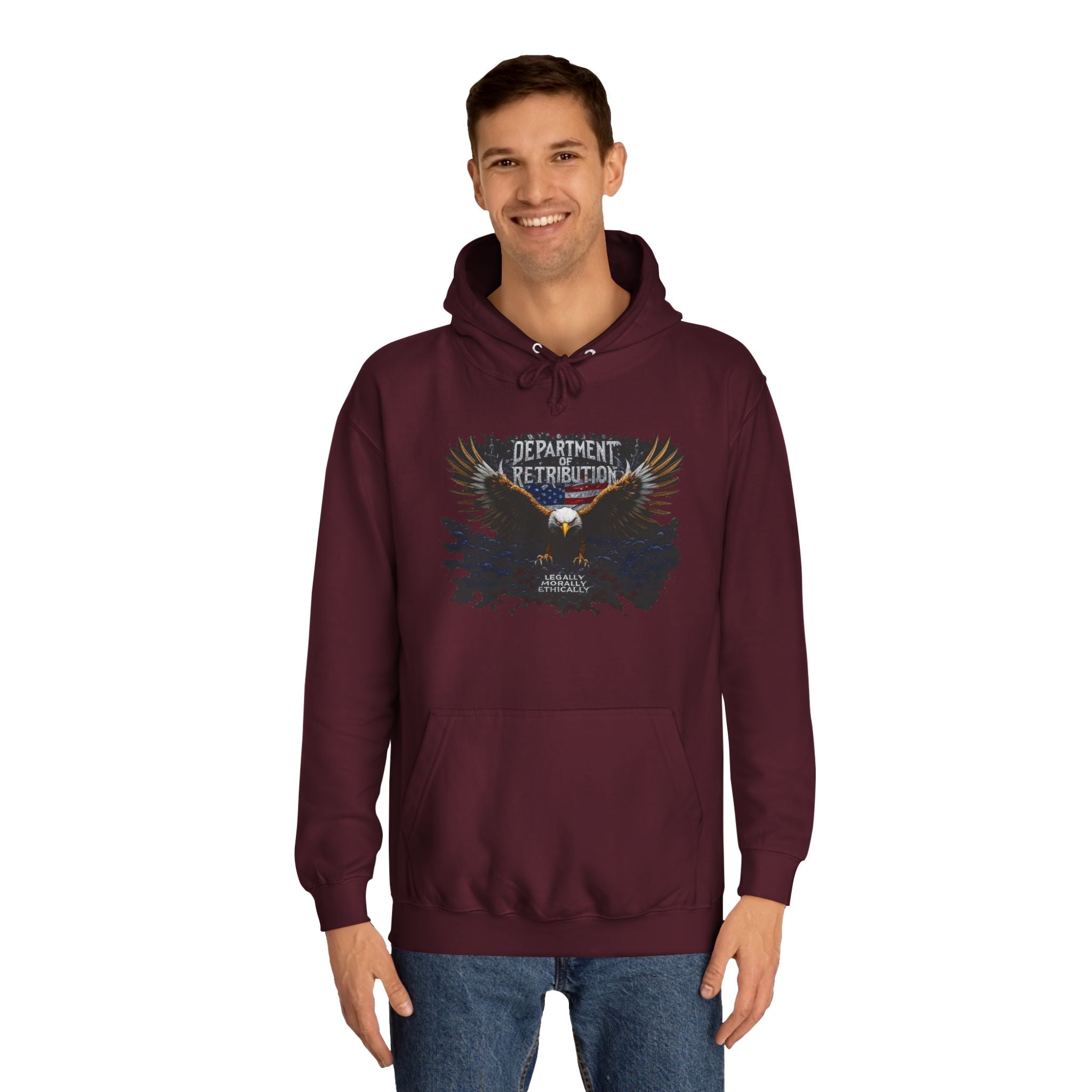 Retribution Tour Hoodie — Eagle Graphic College Sweatshirt