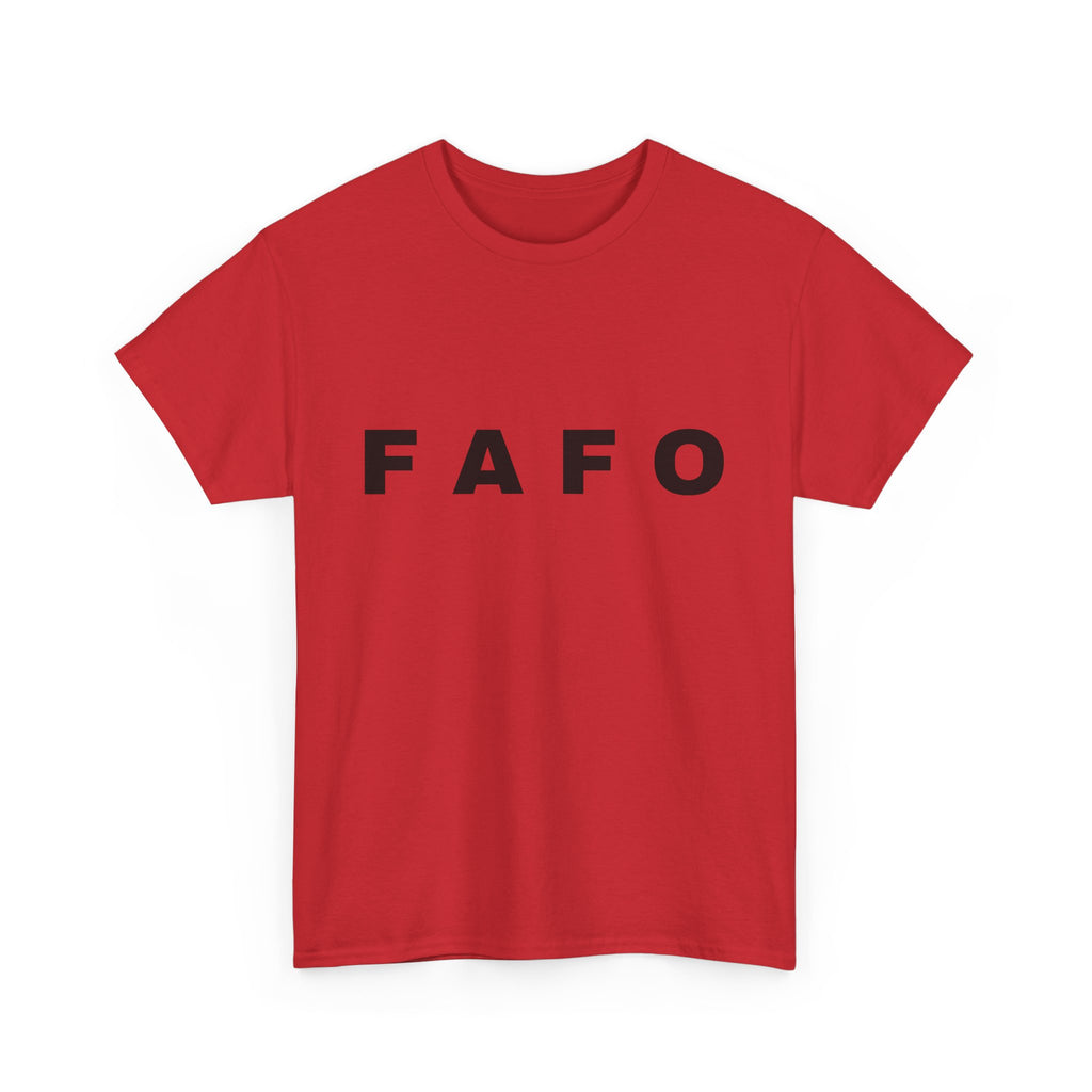T‑Shirt — Minimal FAFO Graphic Tee (Bold Monogram)