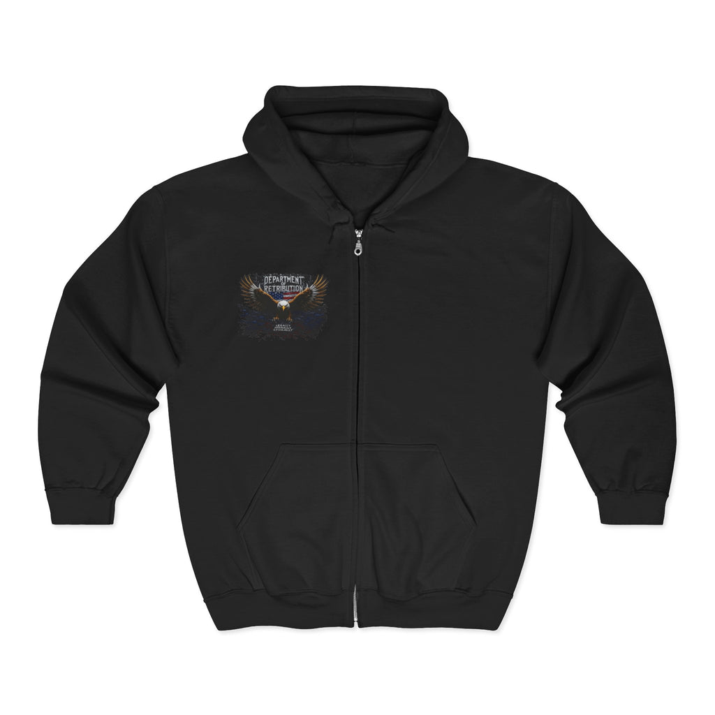 Tour Dates Hoodie — 'Redemption' Band Zip-Up with Back Tour List