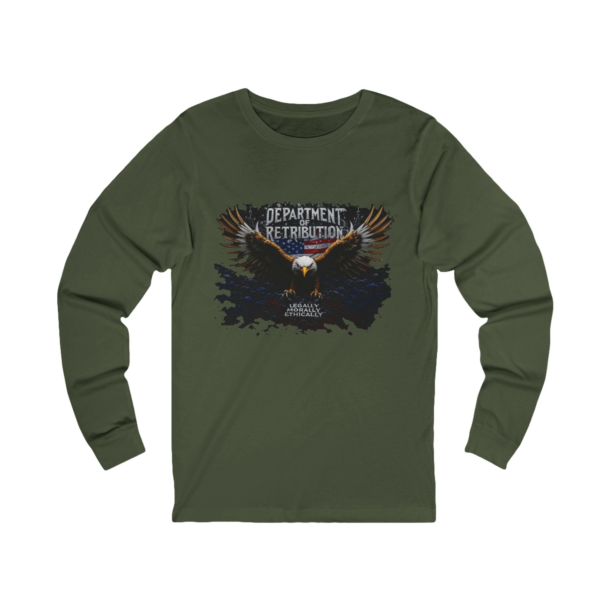 Long Sleeve Tee — Department of Retribution Eagle Tour Shirt
