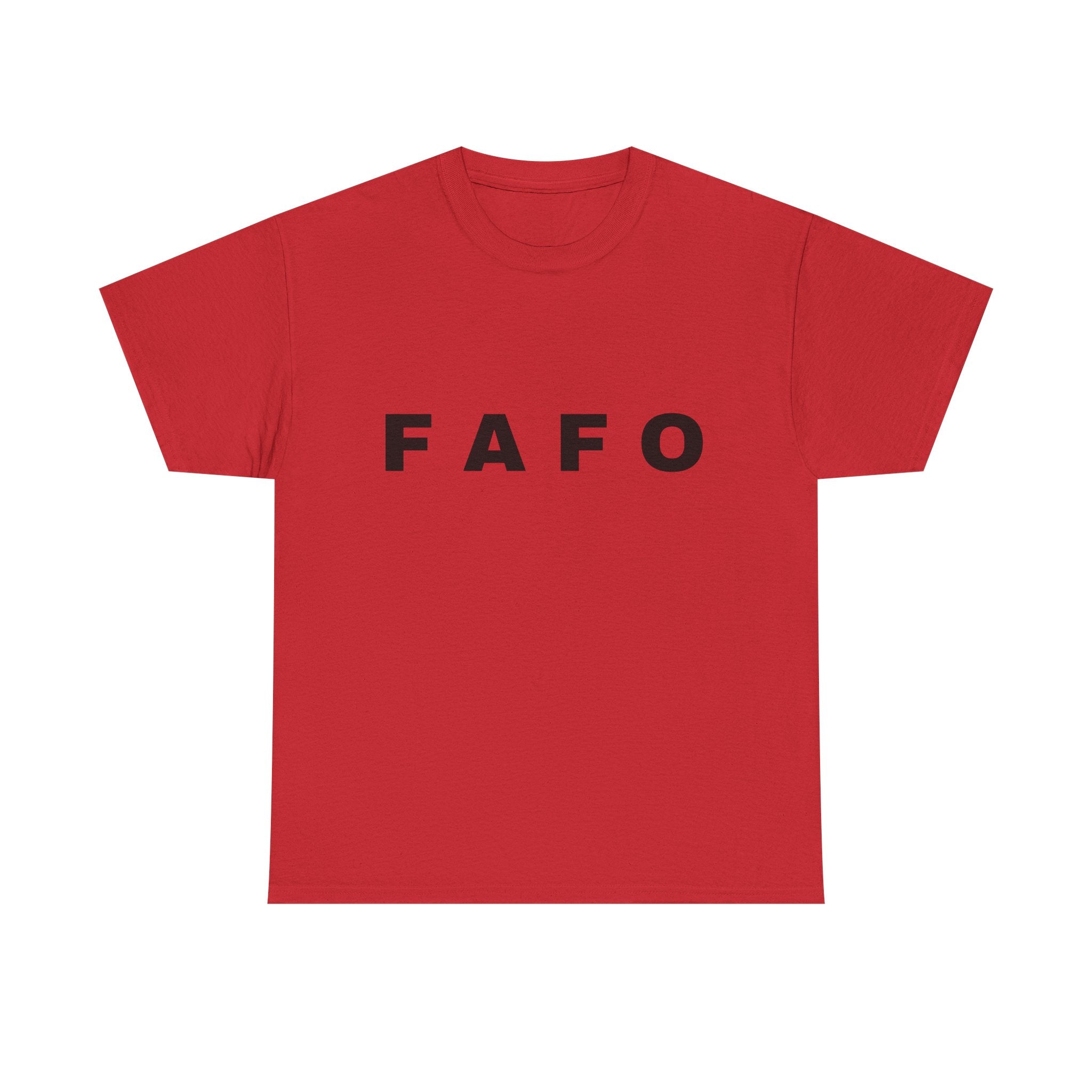 T‑Shirt — Minimal FAFO Graphic Tee (Bold Monogram)