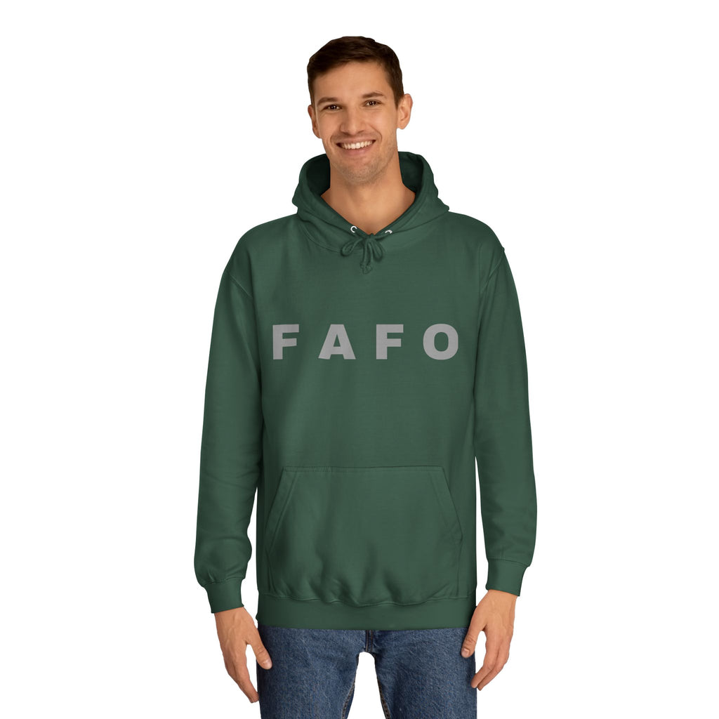 FAFO Hoodie — Bold Lettered College-Style Pullover
