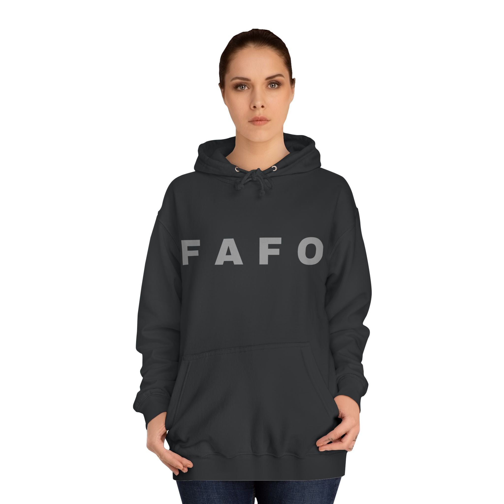 FAFO Hoodie — Bold Lettered College-Style Pullover
